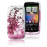Popular Flower Silicone Case Cover for HTC Desire Bravo G7 Plum flower