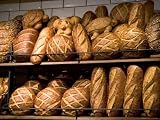 Rack of Sourdough Bread at the San Francisco Airport, California, USA Cuisine Photographic Poster Print by David R. Frazier, 16x12