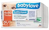 Babylove Sensitive Feuchtt�cher, 3er Pack (3 x Set mit 4 x 80 T�chern)