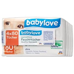 Babylove Sensitive Feuchtt�cher, 2er Pack (2 x 320 St�ck)