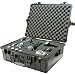 Black Hardware Case With Drivers Made Of Ultra-High Impact Copolymer