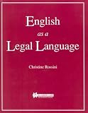 English As a Legal Language