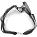 Organza Ribbon Necklace Black w Sterling Silver Clasp 17 Inch