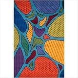 Momeni New Wave 102 Multicolored Contemporary Wool Rug Size: 76 x 96 Momeni New Wave 102 Multicolored Contemporary Wool Rug Size: 76 x 96
