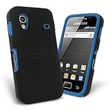 Celicious Blue Hybrid Silicone Combo Case for Samsung Galaxy Ace S5830 + Screen Protector