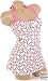 Trendy Summer Pink Trendy Monogram Print Tankini Bathing Suit Swimsuit Swimwear with Matching Skirt