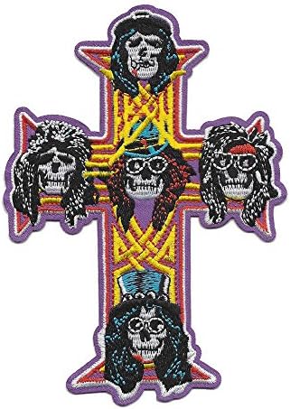 Guns N Roses Emboidered Cross Patch