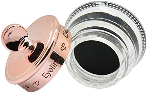 RowNumber1 Novelty Partical 1Pcs Black Eye Liner Gel Cream + 1pcs Brush Match Different Make-up Style