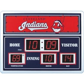 Cleveland Indians Scoreboard Clock