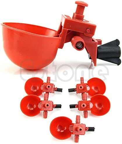 5Pcs Automatic Bird Coop Feed Poultry Chicken Fowl Drinker Water Drinking Cups Drop shipping
