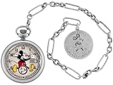 Ingersoll Unisex IND 25834 Ingersoll Mickey Mouse 30's Collection Silver Pocket Watch