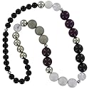 schmuck-art  Longnecky Amanda white/grey/silver/black/dk.purple 
24445
