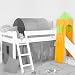 Turm Hochbettturm Bettturm Felix grün orange für Hochbett Spielbett Etagenbett Kinderbett Stockbett Kinderzimmer Jugendzimmer Jonas Paidi Thuka Flexa 4 Dreams