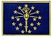 Indiana State Flag Embroidered Patch Iron-On IN Emblem