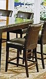 Set of 2 24"H Counter Height Dining Stools in Espresso Bycast