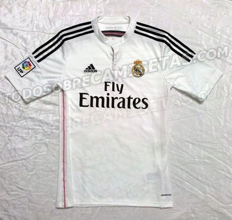 NEW 2015 White Real Madrid Adidas Home Soccer Jersey (X-Large)