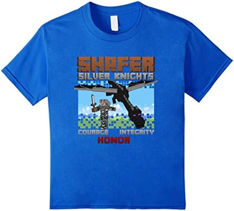 Kids Shafer Silver Knight Honor Courage Integrity TShirt 6 Royal Blue