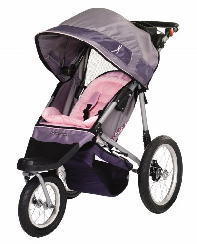 Schwinn Hope Swivel Jogging Stroller (Pink Grey)