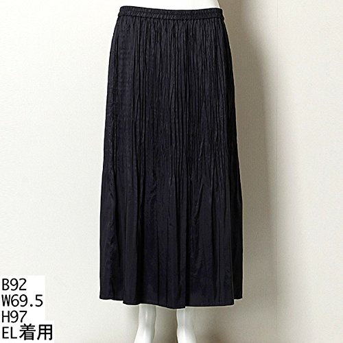 フィットミーモア（Fitme Moi） 全2色【3L～対応】ナチュラルな光沢感でしなやかなプリーツスカート