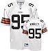 Kamerion Wimbley Jersey: Reebok White Replica #95 Cleveland Browns Jersey - Large