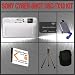 Sony Cyber-Shot DSC-TX10 Digital Camera (Silver) + Huge Accessories Package Including 4GB Memory Stick Pro Duo Memory Card + NP-BN1 Extra Replacement Li-ion Battery Pack + Hi-Speed SD Card Reader + Carrying Case + Table Top Tripod Kit