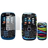 iNcido Brand Samsung A187 Combo Rainbow Zebra Protective Case Faceplate Cov ....