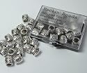 20 Tube Beads 9x9mm with 5mm Hole for European Style Charm Bracelets Spacers Antique Sliver Metal Pewter Compatible with Pandora, Caprice, Dione Chains