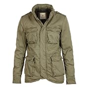 Selected Hommes - Weight Khaki Hooded Cotton Padded Jacket