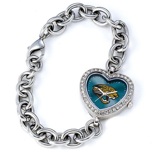 Game Time GTW-NFL-HEA-JAC Jacksonville Jaguars NFL Ladies Heart Series Watch