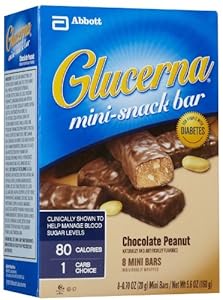 Glucerna Mini-Snack Bars -- Chocolate Peanut -- 8 Pk.