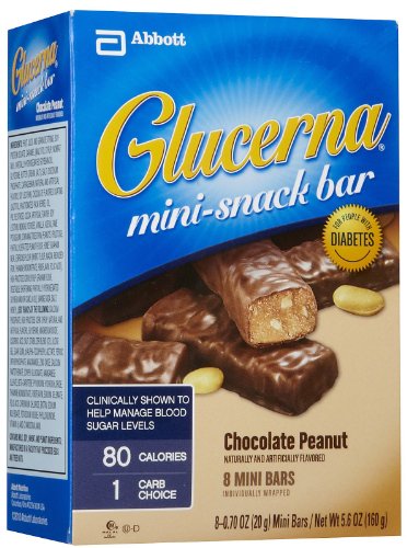 Glucerna Mini-Snack Bars -- Chocolate Peanut -- 8 Pk.