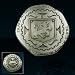 Pieces of Eight Doubloon Geocoin - Antique Silver