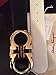 Salvatore Ferragamo Black/White Reversible Big Gold Buckle Belt