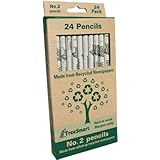 Recycled Newspaper Pencils - Set of 24