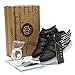 CIOR Kids Boy and Girl's 11 Color Wings Led Sneakers Light Up Flashing Shoes,102,01,27, 10 M US Toddler, 02Black