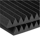 Auralex 2SF24CHA 2 Studiofoam Wedge Panels in Charcoal 12-2'x4'x2 panels