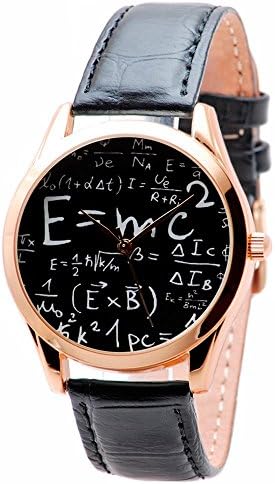 Gold Case Relativity Watch (Black Band). Relativity Theory Watch. School Graduation Gifts. Teacher Gifts