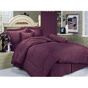 7 Pieces Purple Cotton Jacquard