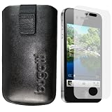 BUGATTI Leder Tasche iPhone 4 Hülle mit iPhone4 Displayschutzfolie iPhone4G / Ledertasche iPhone 4G G4 mit Gürtelschlaufe / Lasche mit Rückzugfunktion 51Gu38zgWjL. SL160 BUGATTI Leder Tasche iPhone 4 Hülle mit iPhone4 Displayschutzfolie iPhone4G / Ledertasche iPhone 4G G4 mit Gürtelschlaufe / Lasche mit Rückzugfunktion