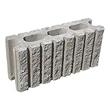 森ブロック工業(株) 120MBロック ダークブラウン 基本型(横筋兼用)
