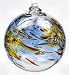 Kitras Art Glass - BIRTHDAY WISH BALL - NOVEMBER - WITCH BALL - Hand Blown Glass Hanging Ornament 2-1/2" OR-WISH-02-NO