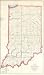 1850 Public Survey Map of Indiana