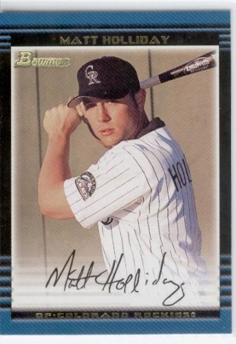 Buy 2002 Bowman # 287 Matt Holliday - Colorado Rockies - Prospect Baseball Card - Mint Condition - In... by Topps