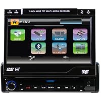 Brand New Boyo Avs701 7 Universal Seingle Din In-dash Touchscreen Monitor with Built in Ipod, Bluetooth, Rds, and Compatible with Dvd/vcd/cd/mp3/divx/usb/sd