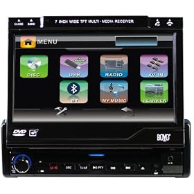 Brand New Boyo Avs701 7" Universal Seingle Din In-dash Touchscreen Monitor with Built in Ipod, Bluetooth, Rds, and Compatible with Dvd/vcd/cd/mp3/divx/usb/sd