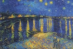 Vincent Van Gogh (Starry Night Over the Rhone) Art Poster Print