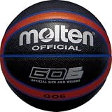 ＜バスケットボール＞molten(モルテン) 合皮 GO6 ブラック×オレンジ×ブルー 6号 BGO6KOBの画像