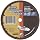 Norton NorZon Plus Small Diameter Reinforced Abrasive Flat Cut-off Wheel, Type 01, Zirconia Alumina