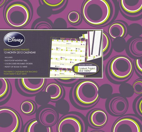 2012 Disney - Family Org Tabbed Wall Calendar