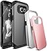 Galaxy S7 Edge Case, E LV S7 Edge (SHOCK PROOF DEFENDER) Case Cover - Three Pieces Interchangeable Armor Hybrid case Bundle for Samsung Galaxy S7 Edge - [SILVER/GUNMETAL/ROSE GOLD]